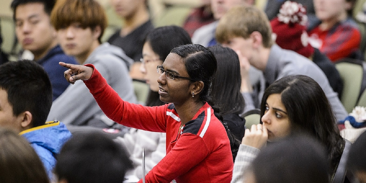 Students in class at the University of Wisconsin-Madison on Feb. 4, 2016. (Photo by Bryce Richter / UW-Madison)