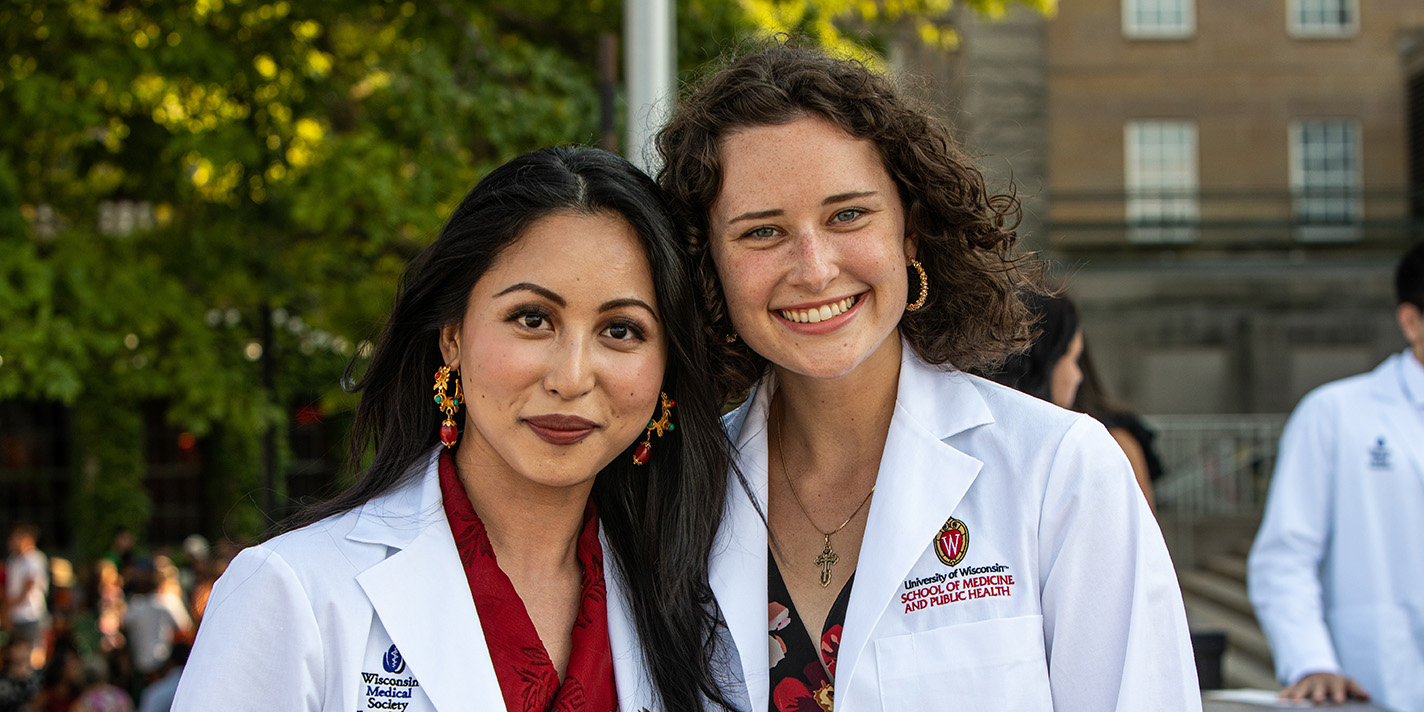Students pose for a picture