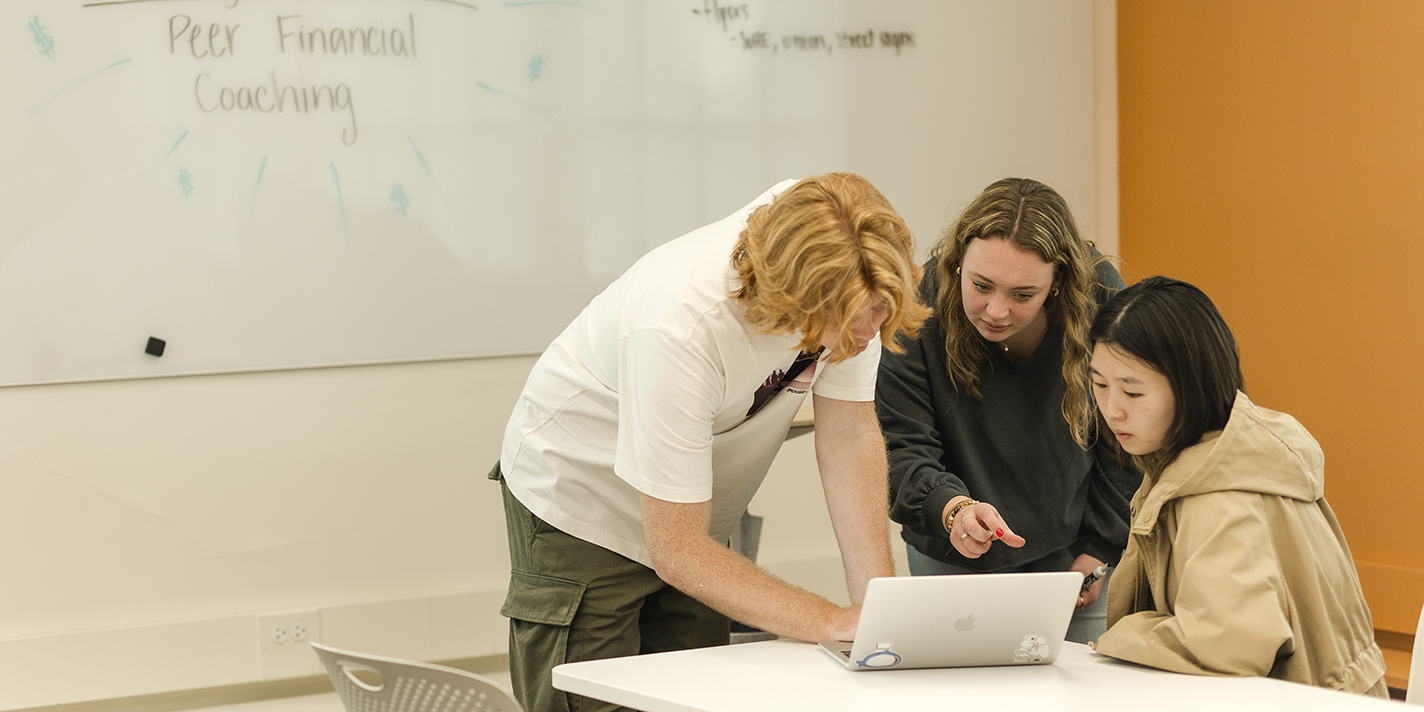 Students shown collaborating