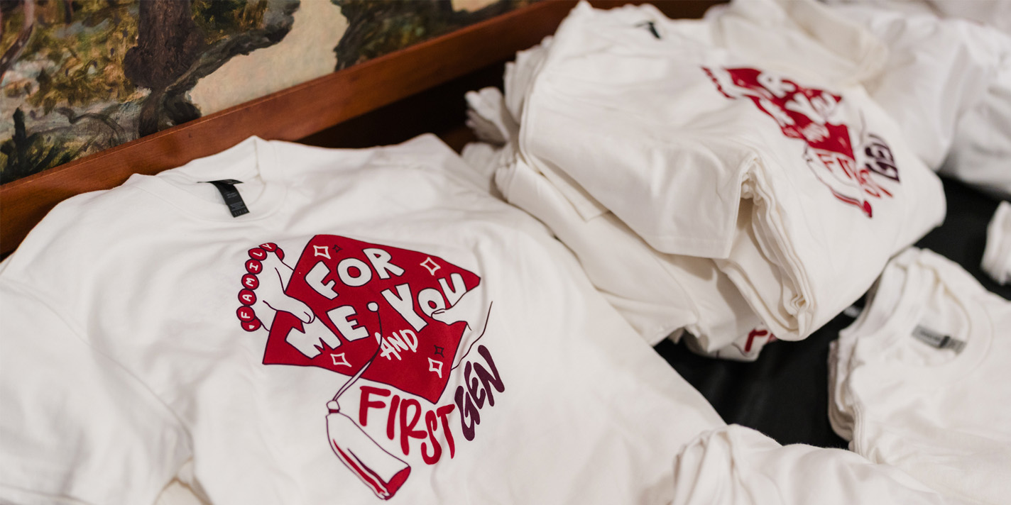 T-shirts reading 'For me and You' First Gen